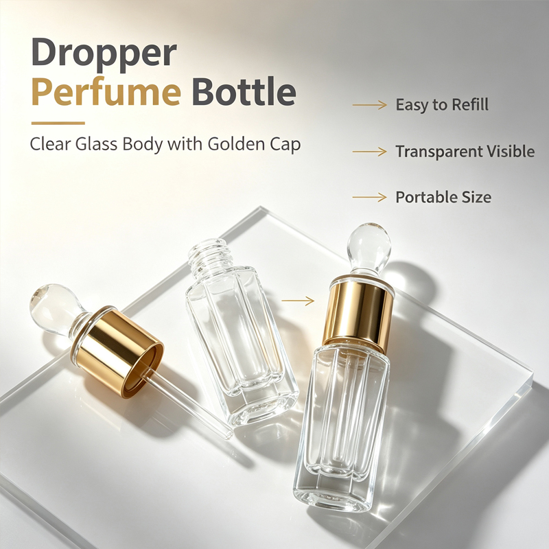 Luxury Skincare Packaging - 12ml Cam Damlalıklı Şişe Uçucu Yağ