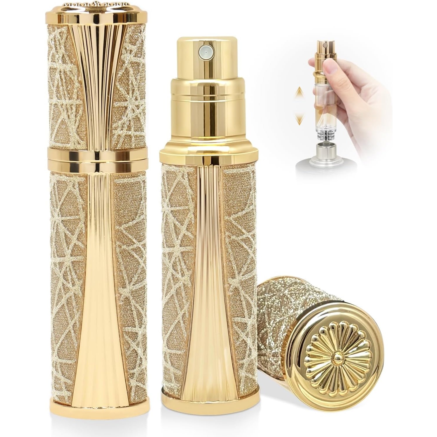 Luxury Skincare Packaging - Parfüm Atomizer Seyahat Şişesi Doldurulabilir Alt
