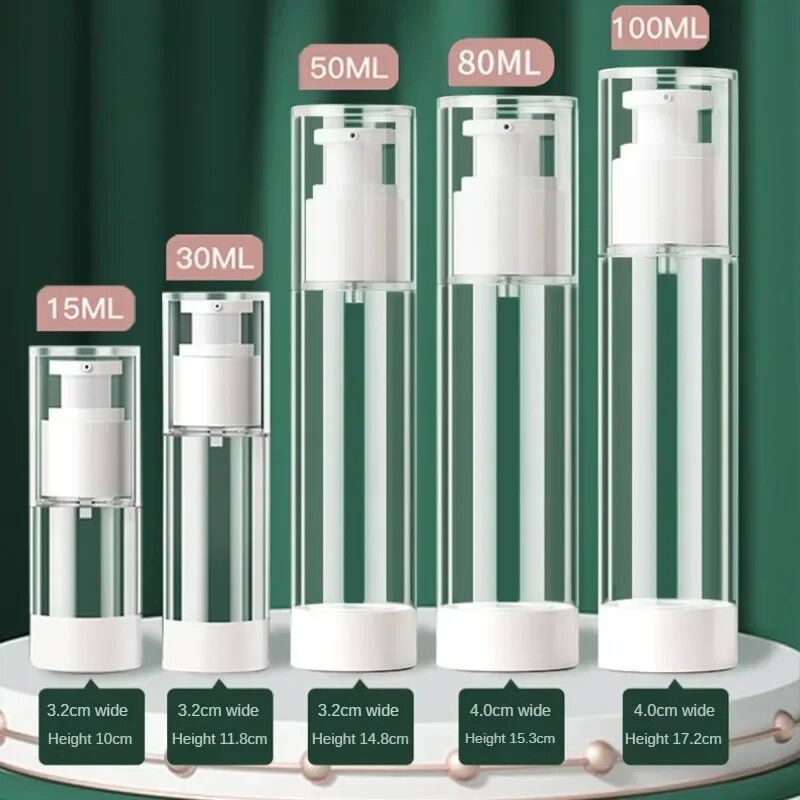Luxury Skincare Packaging - 15/30/50/80/100 ml Vakum Alt Şişe Seyahat
