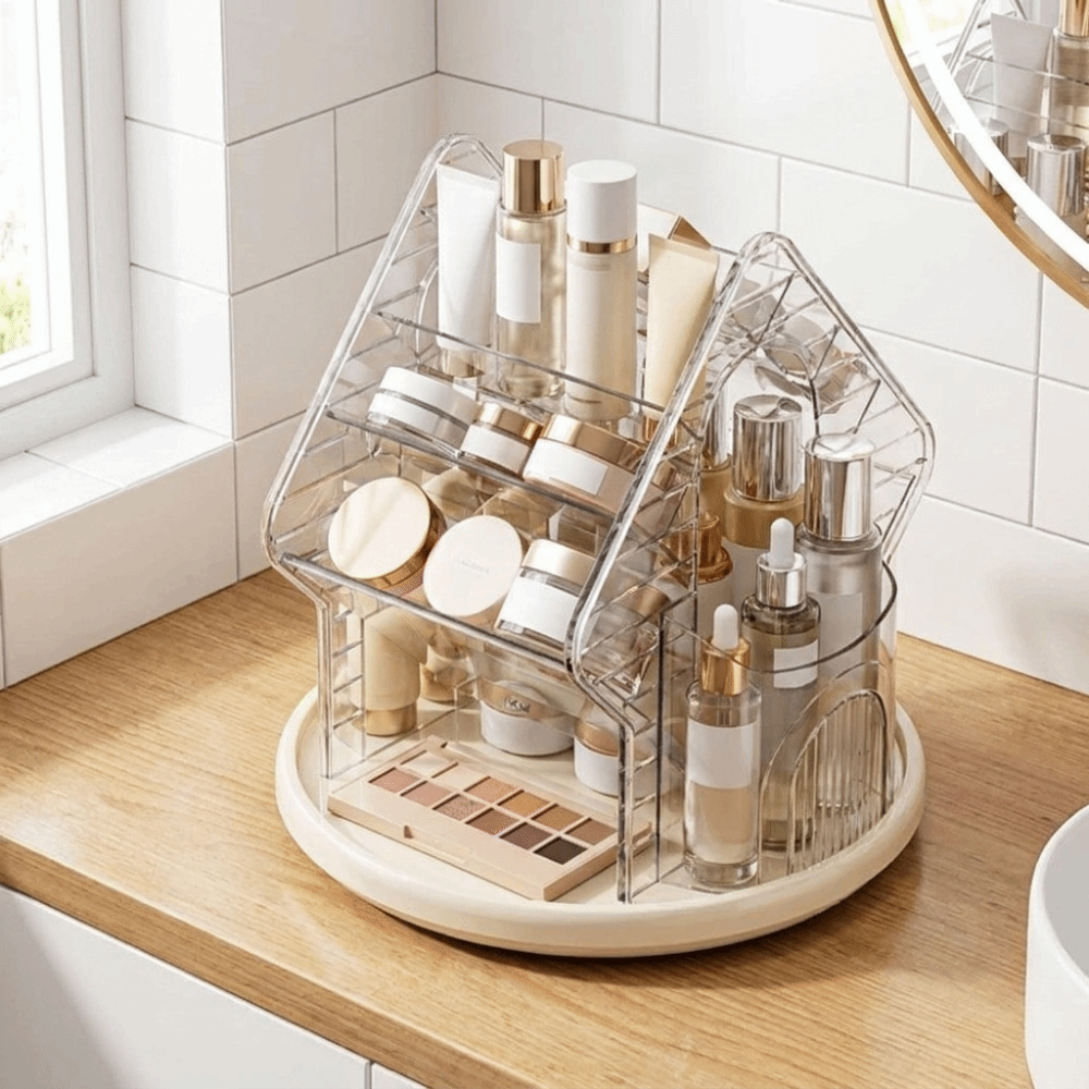 Dönen Masaüstü Kozmetik Düzenl - Luxury Skincare Tools incelemesi ve fiyatı